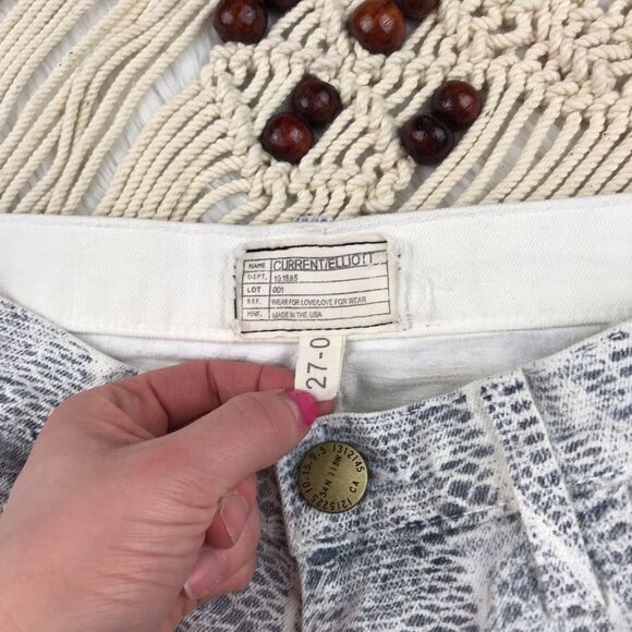 Current Elliott the ankle skinny in crochet boho - Picture 2 of 5